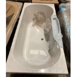 Double ended bath with centre tap holes 1700 x 750mm