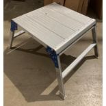 Aluminium 60 x 60cm - Platform/stepup ladder (saleroom location: OUT MEZ)