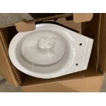 Heritage Belmonte back to the wall full w/c pan in white (boxed) (saleroom location: RB)