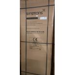 Simpsons Pier 800 side panel with easy clean glass in silver (new boxed) (saleroom location: QL03)