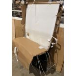 White unbranded shower tray 1700mm x 900mm (slight damage to corner) (saleroom location: OUTSIDE