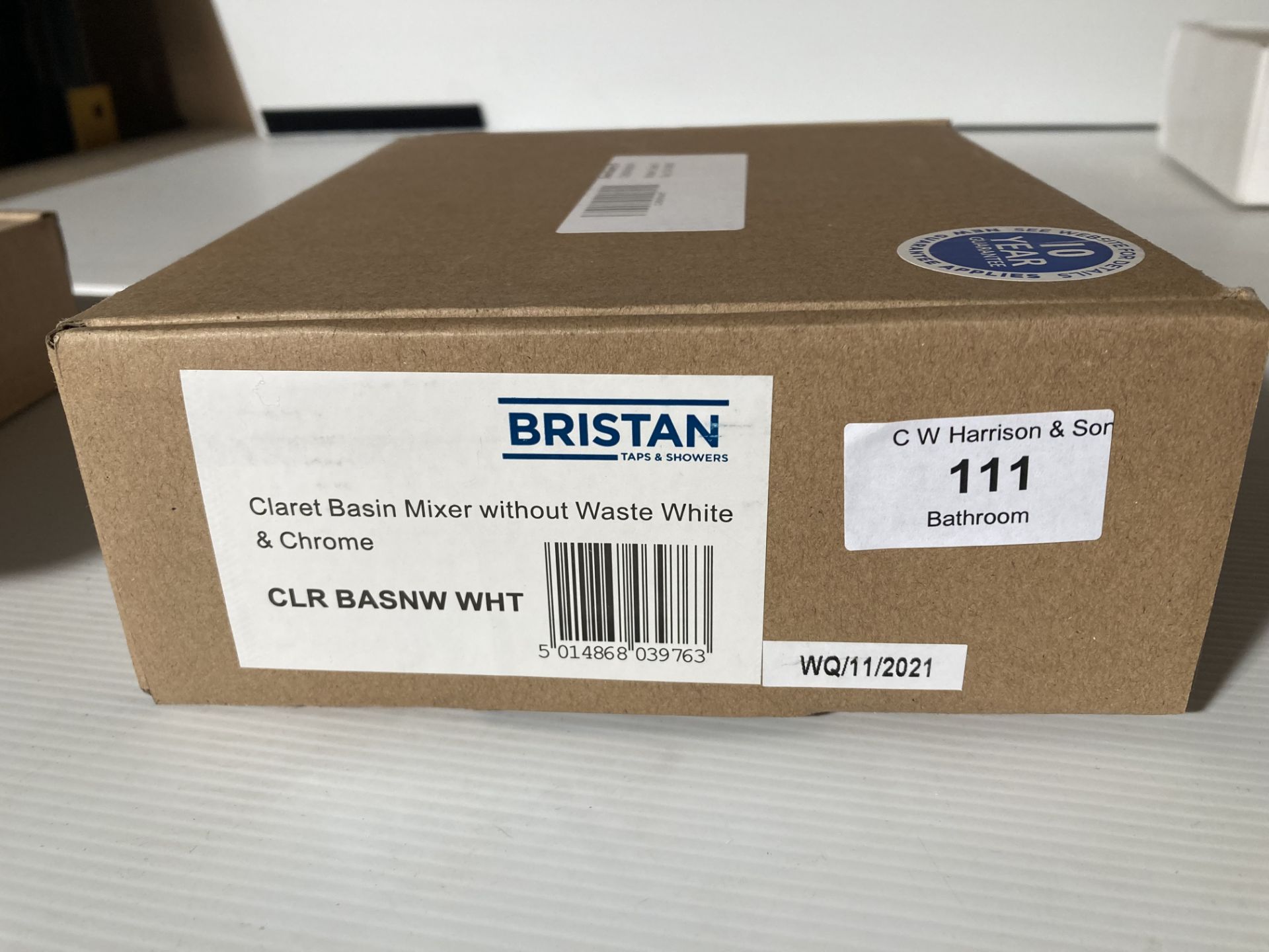 Bristan Claret basin mixer in white (saleroom location: QL06) - Image 2 of 2