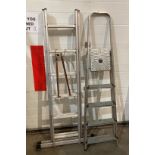 12 rung combination ladder and a 5 tred aluminium stepladder (2) (saleroom location: RD2)