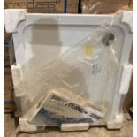 White resin shower tray 900mm x 800mm (saleroom location: MA1)