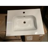 Tipo Royo ceramic slim line wash basin 61cm x 46cm (boxed) (saleroom location: QL04 FLOOR)