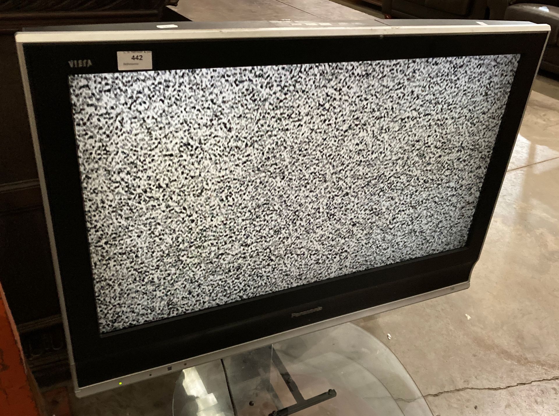 Panasonic Viera 32" LCD TV on stand (no remote) (saleroom location: PO)