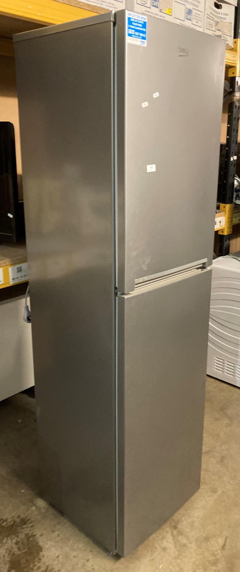 Beko upright fridge freezer (saleroom location: PO)