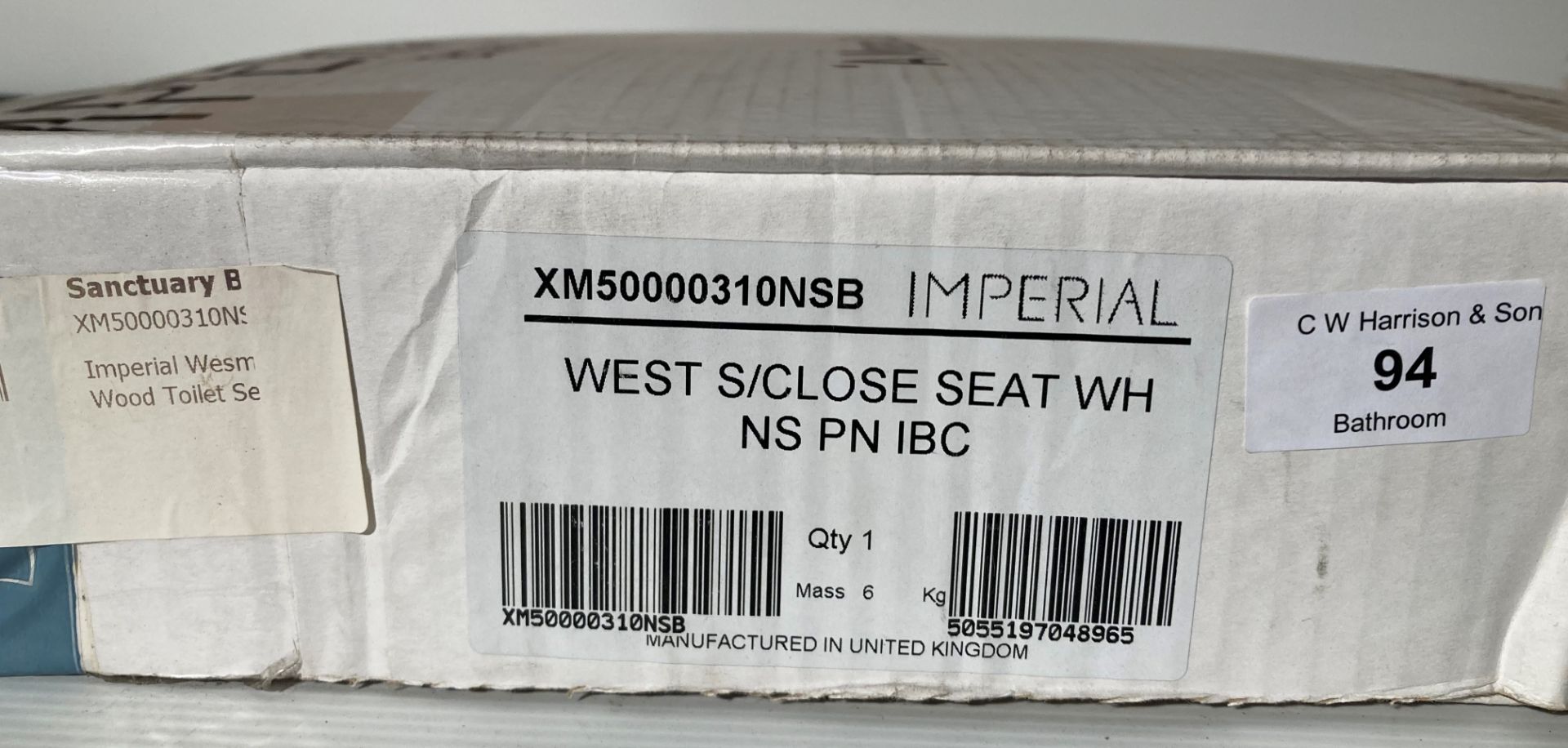 Imperial Bathrooms west wooden soft close toilet seat (saleroom location: QL06) - Image 2 of 2