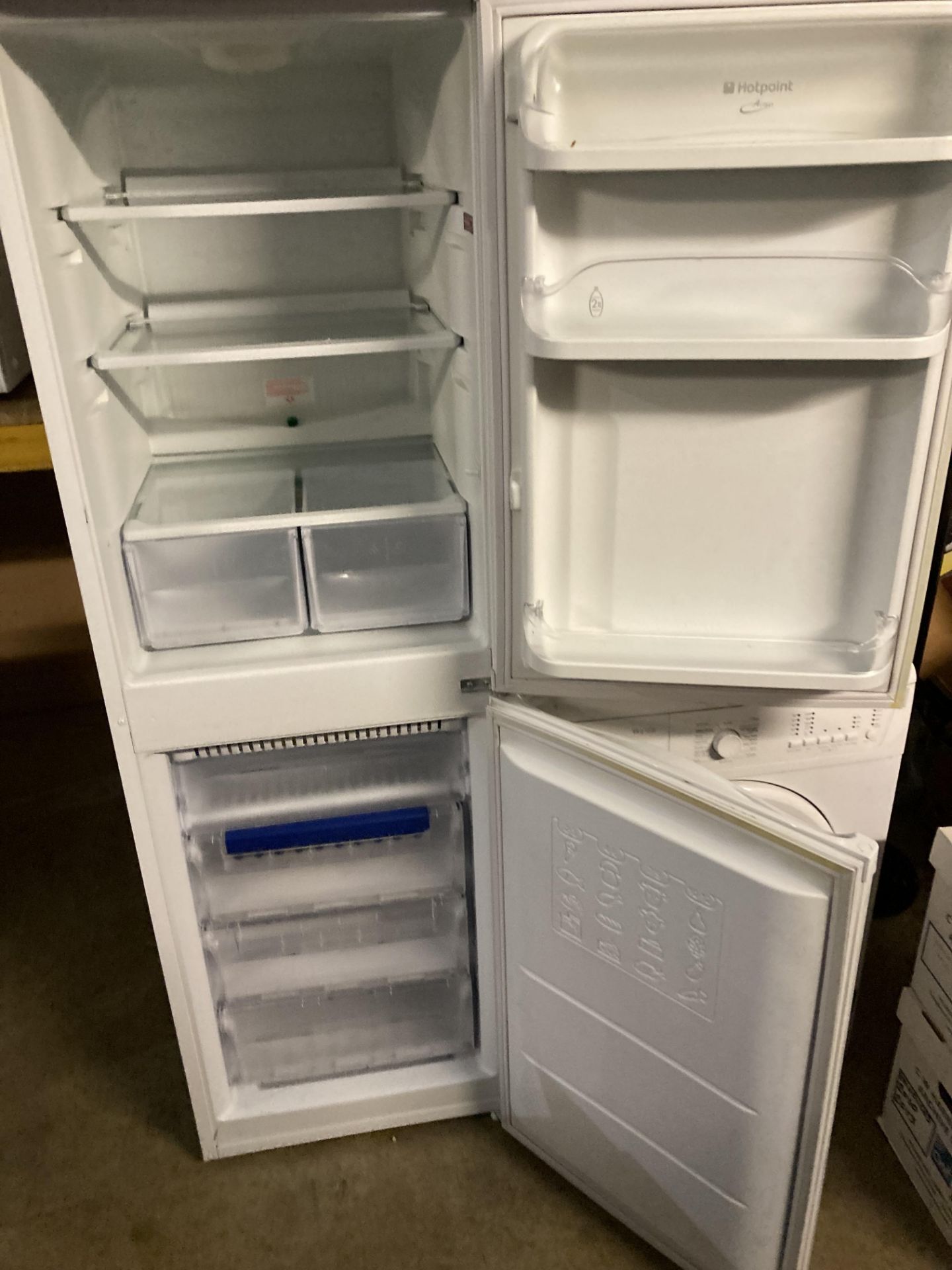 HotPoint Ice Diamond FFA52 upright fridge freezer (saleroom location: PO) - Image 2 of 2