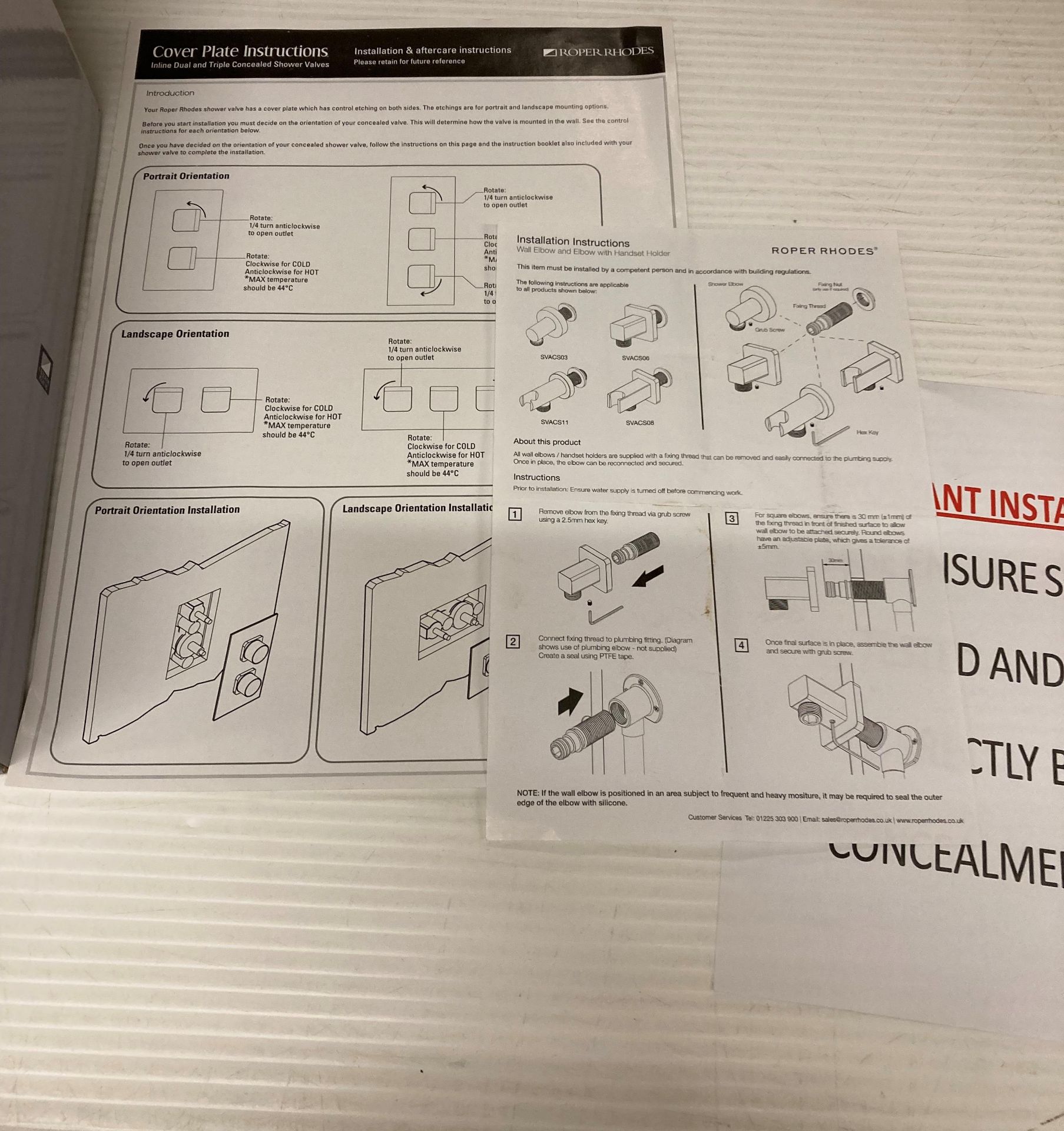 Roper Rhodes thermostatic inline control shower valves (boxed) (saleroom location: R12) - Image 2 of 2