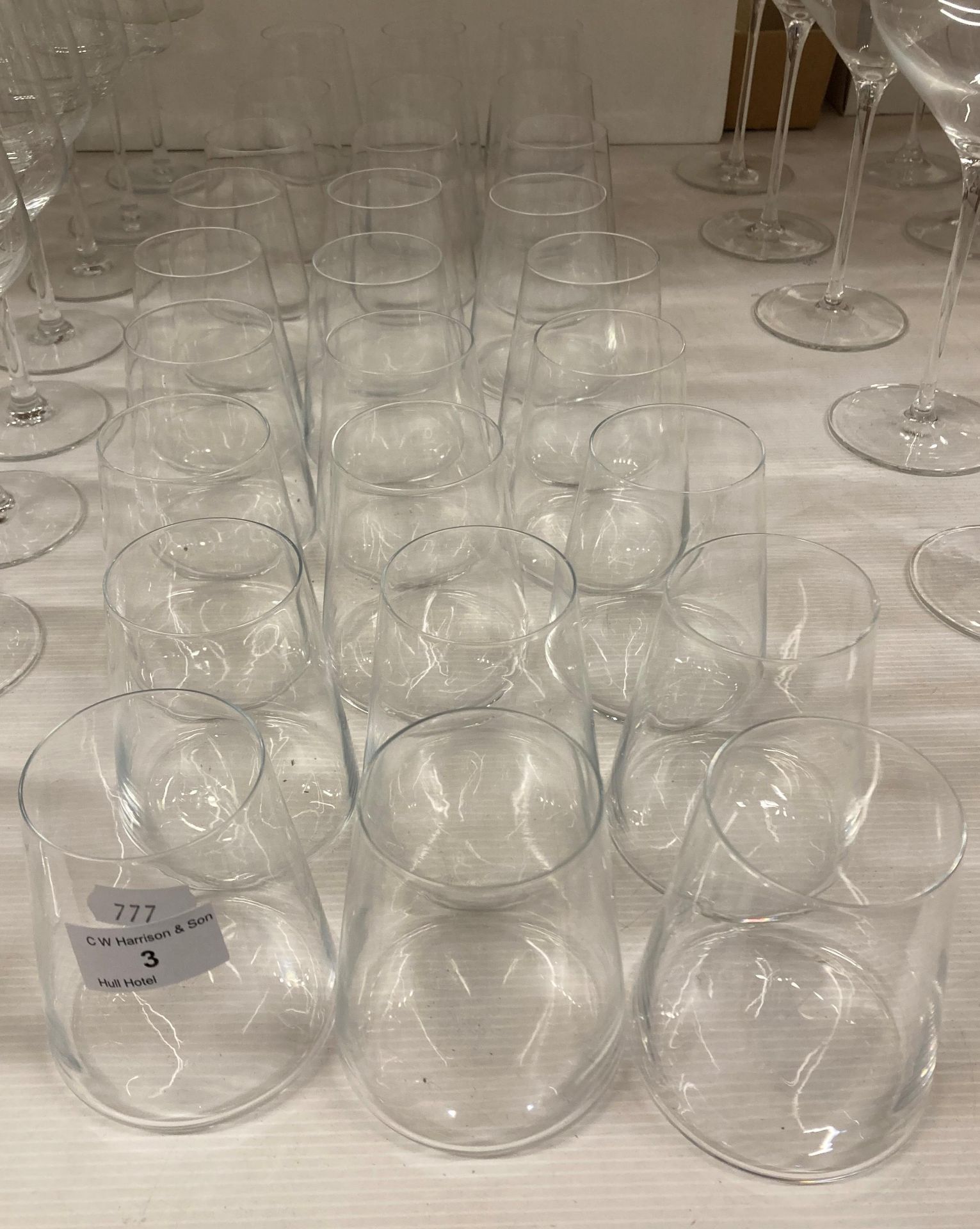 27 x Conical Stölzle glass tumblers,