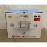 Singer Symphony electric sewing machine in box (saleroom location: W07 floor)