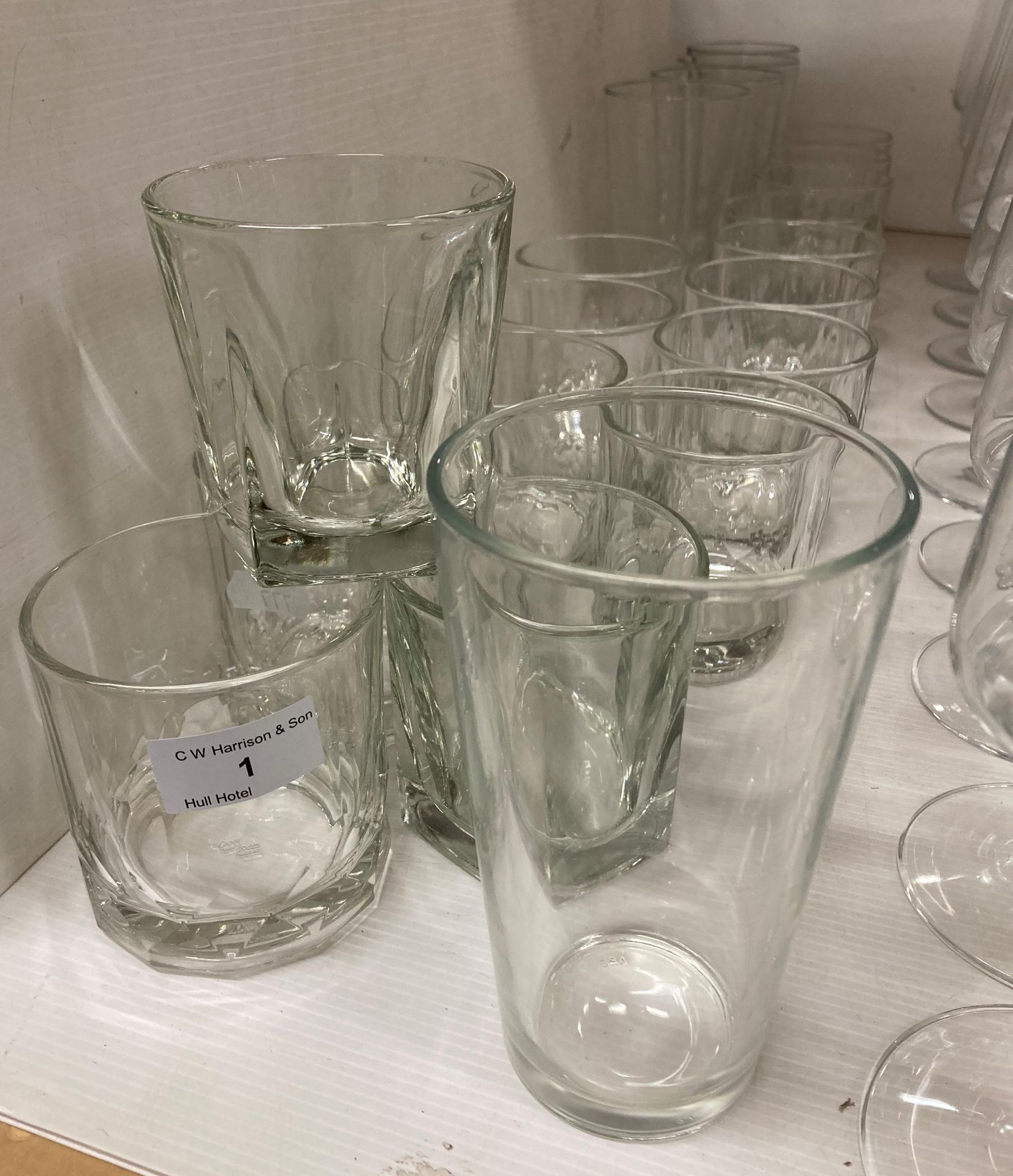 20 x assorted Ocean and other glass tumblers and larger bar glasses (saleroom location: P03) - Image 2 of 2