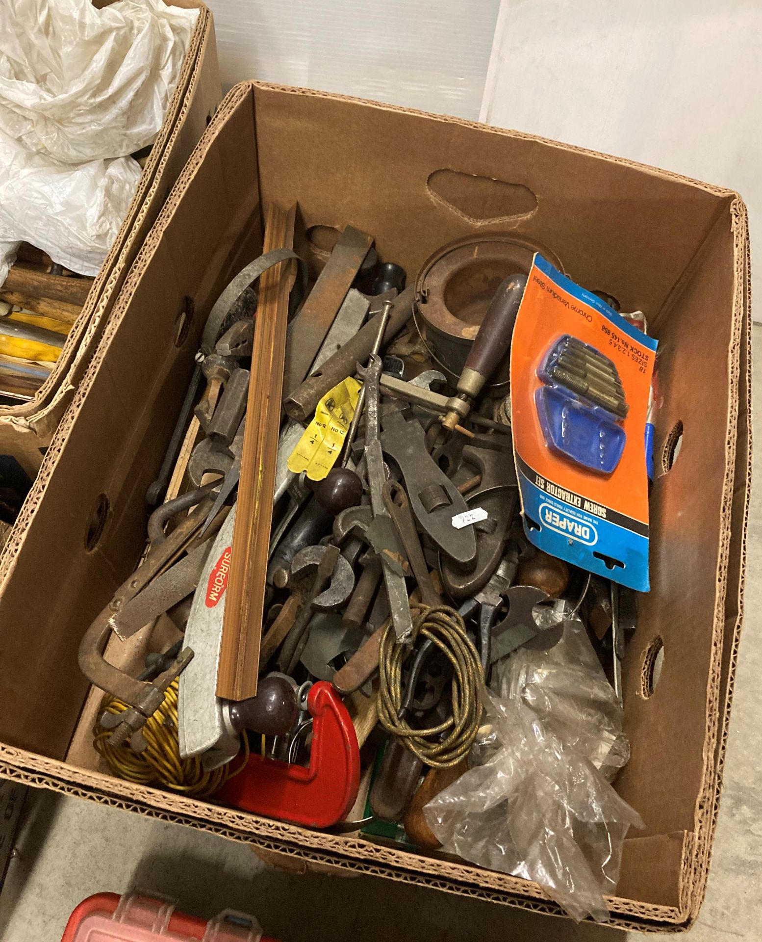 Contents to 3 x boxes - assorted hand tools including hammers, socket sets, spanners, - Image 2 of 3