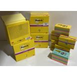 4 boxes of 12 pads 90 sheets per pad 47mmx47mm multi-coloured 3M Post-it notes