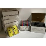 4 boxes of 12 black Artline 70 permanent markers, 20 packs of 6 assorted colour whiteboard markers,