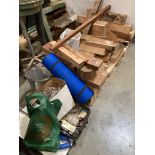 Contents to pallet - assorted pieces of wood turning blocks,