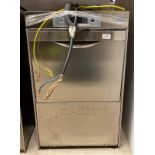 Class EQ under-counter stainless steel glass washer,