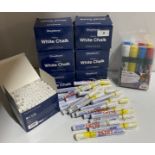 2 packs of 4 multi colour wet erase liquid chalk,