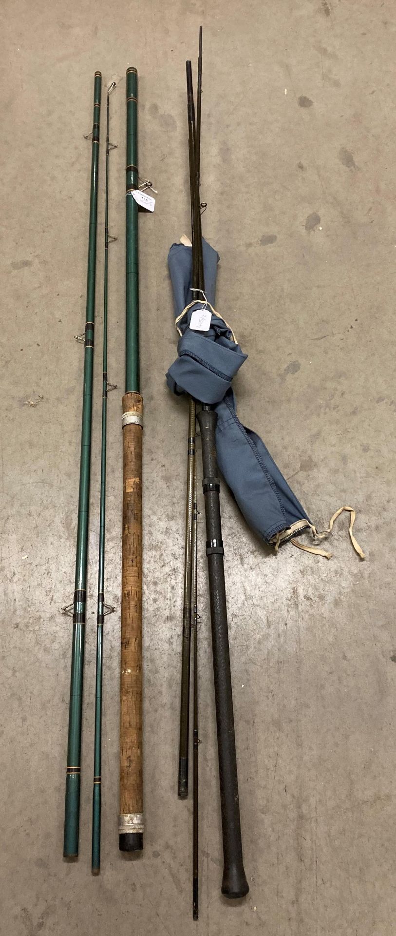 Two vintage rods - one Rodcraft 12" Match Mark II 3-piece (with bag) and a 3-piece Super Flex with