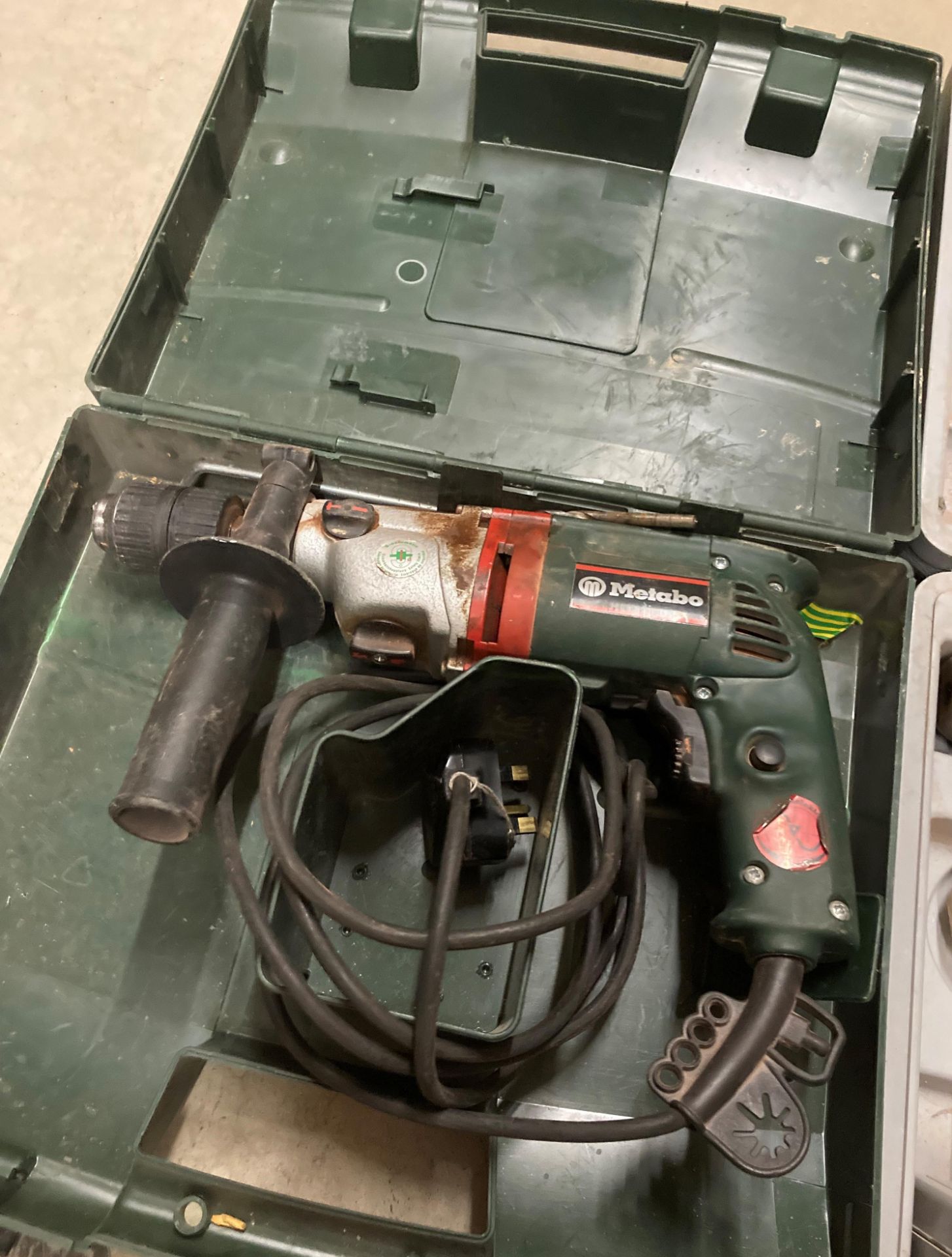A Metabo (240v) hammer-drill in case and an Eagle ZIC-3L-26 800w (240v) heavy-duty hammer-drill - Image 2 of 3