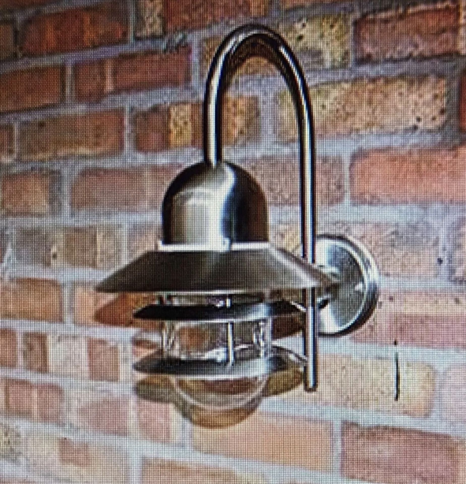 2 x The Malaga stainless steel wall-mounted lantern (suitable for external use) 240v/50Hz, - Image 2 of 2