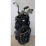 Set of Lynx left-handed irons, 3 iron to sandwedge complete with 2 Wilson Metals (3 and 5),