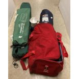 3 x assorted camping accessories - Freedom-trail camp-bed, Higear Corrie sleeping bag,