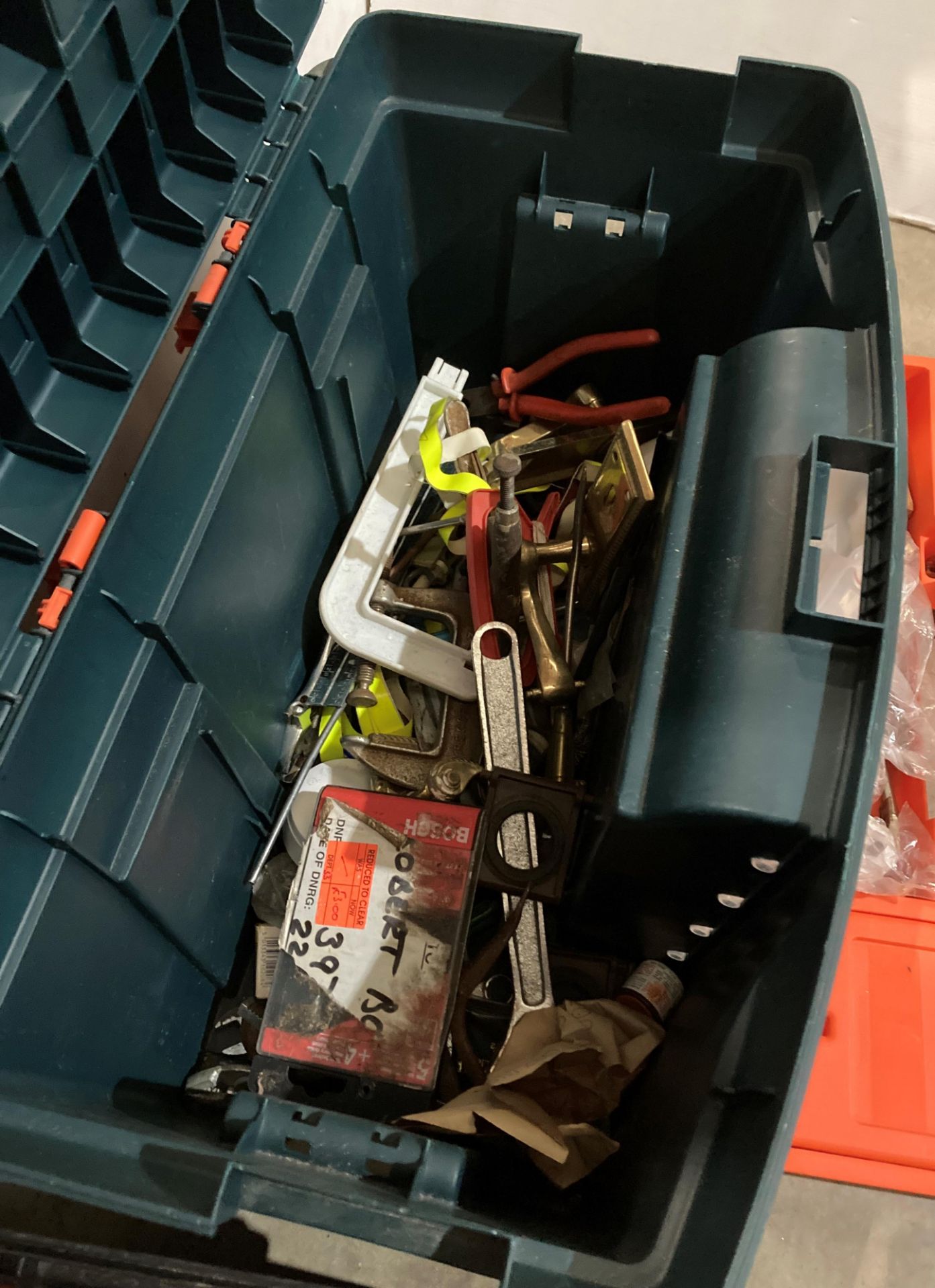 3 x assorted tool boxes and contents - a planes, spanners, mould grips, clamps, - Image 5 of 5