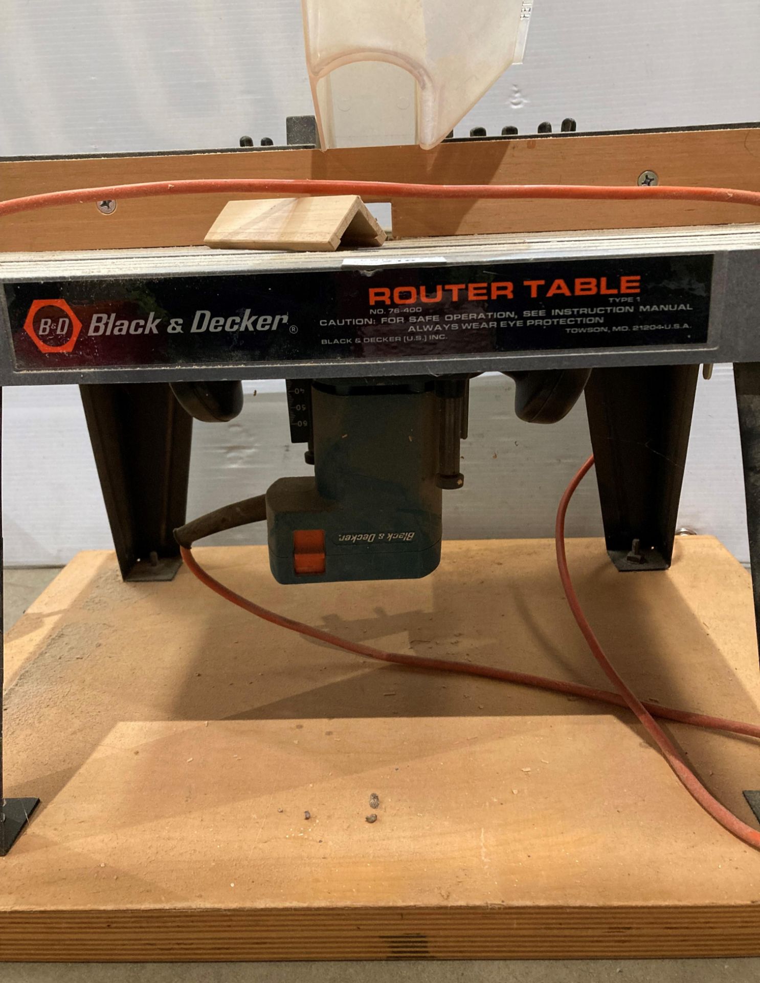 Black & Decker router table (Type 1, - Image 2 of 3