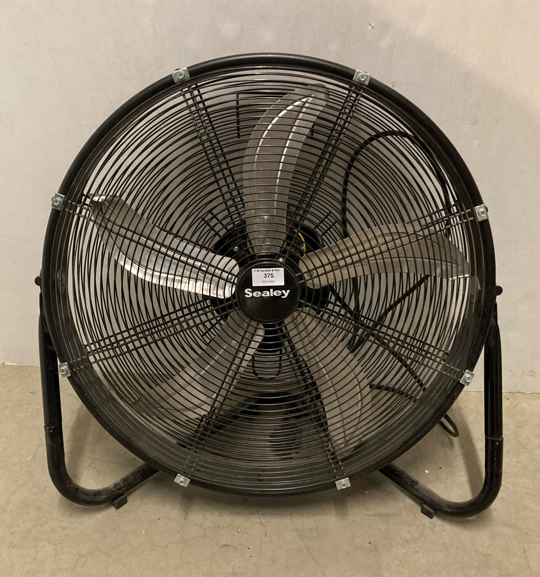 Sealey HVF20 large 20" high velocity industrial floor fan (240v) (saleroom location: P13-2)