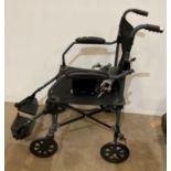 A Drive lightweight folding Travelite wheel-chair with foot rests (saleroom location: MA2/3)
