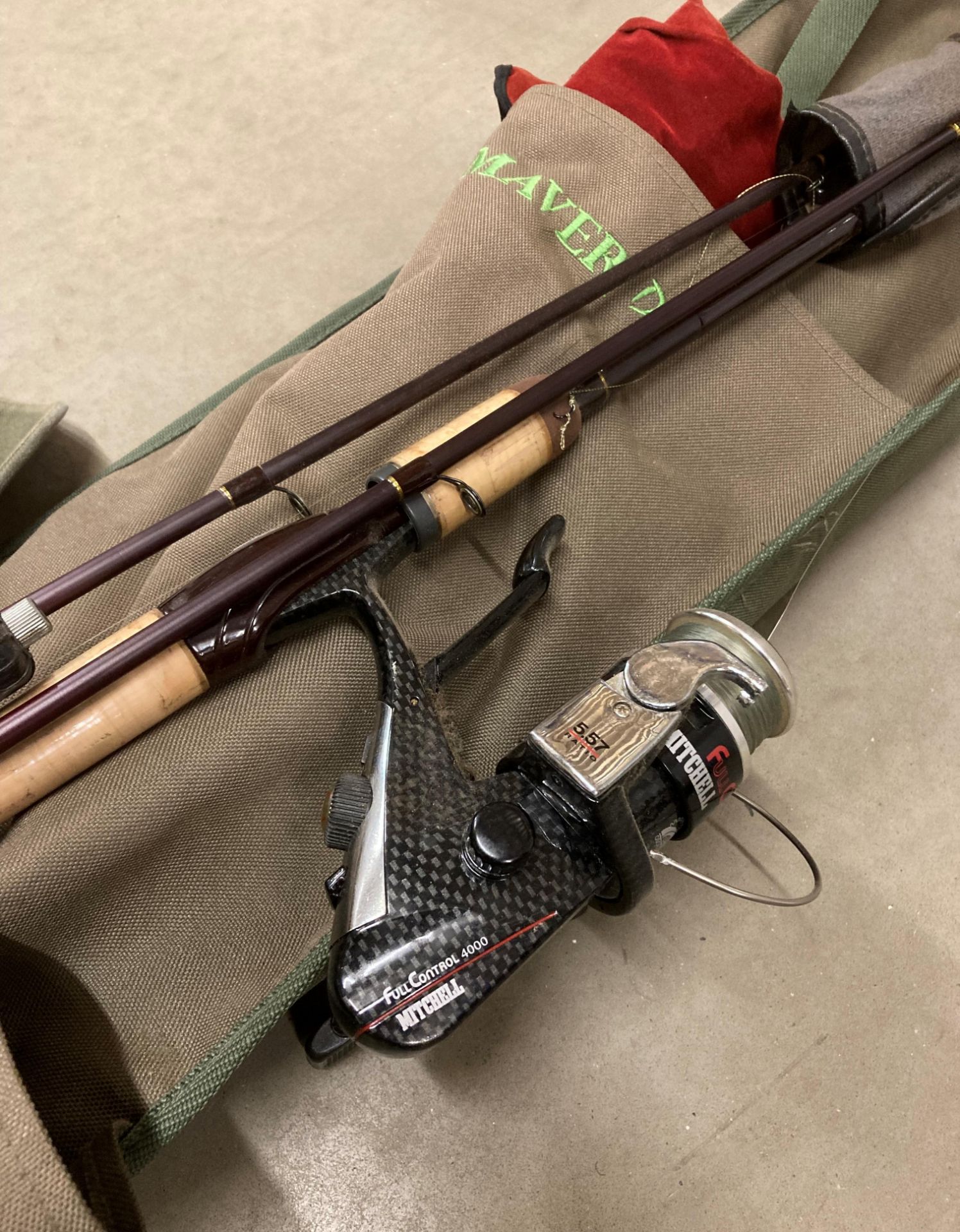 Masterline Heritage Wensum Barbell WHR 120 3-piece rod with a Mitchell full control 4000 reel and a - Bild 2 aus 4