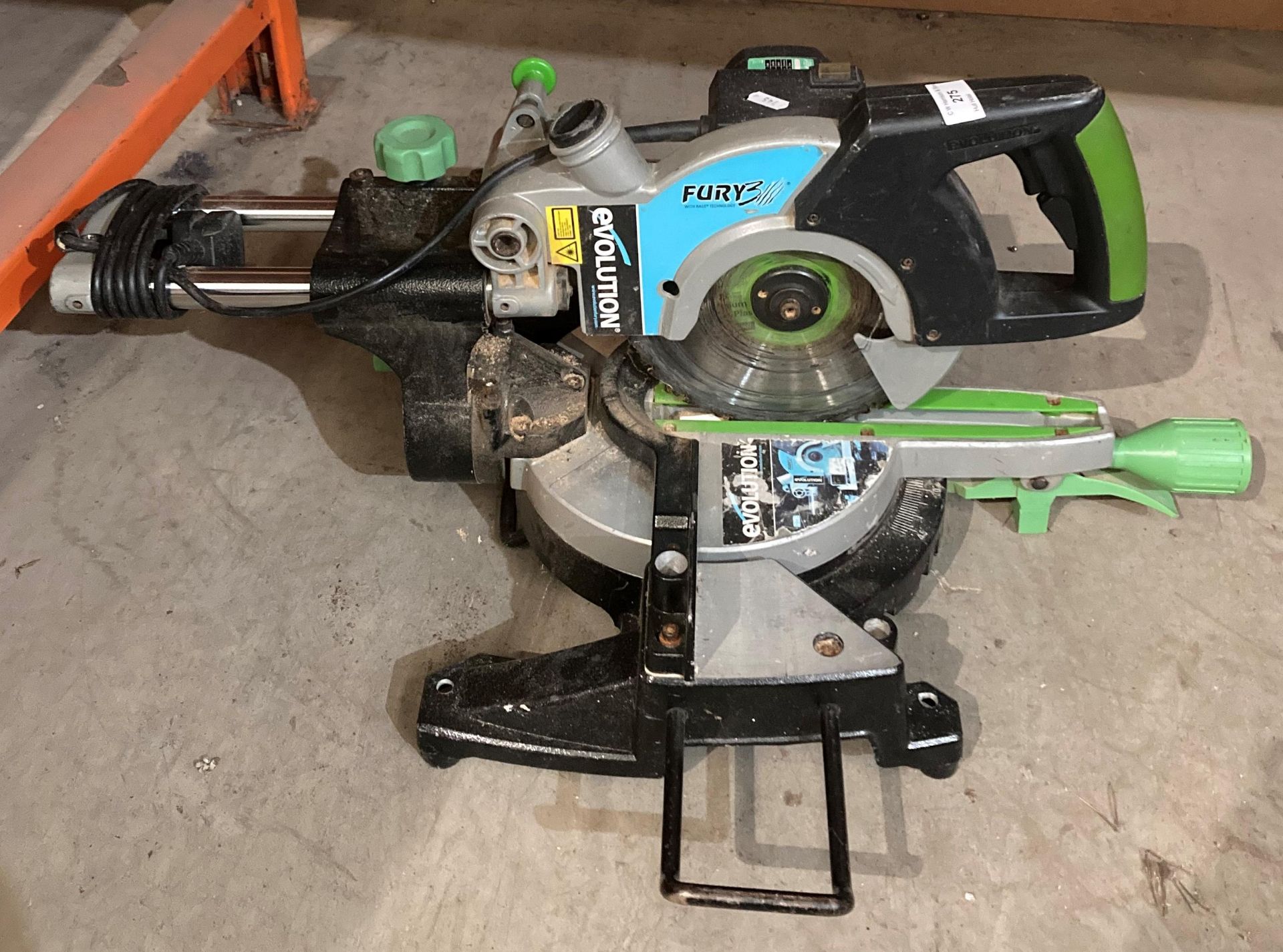 Evolution Fury 3 (240v) pull cross/chop saw (saleroom location: MA1) - Bild 2 aus 2