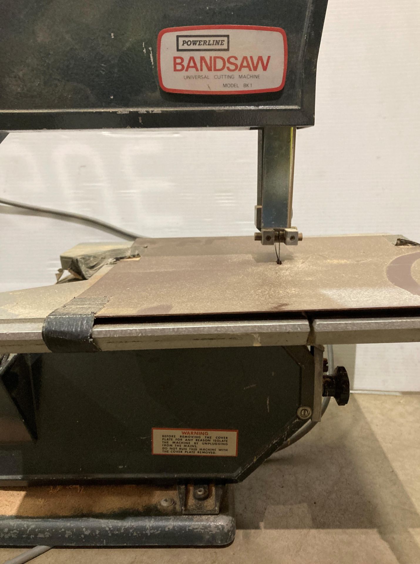 Powerline Bandsaw model: BK1 table-top band saw (240v) (Saleroom location: MA3) - Image 2 of 3