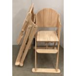 2 x Safetots beech children's safety foldable high chairs (saleroom location: QD06)