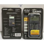 2 New Casio FX-85GTX two way power 276 functions GCSE and higher grade scientific calculators