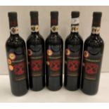 5 x 75cl bottles Masso Antico Primitivo red wine (saleroom location: N03)