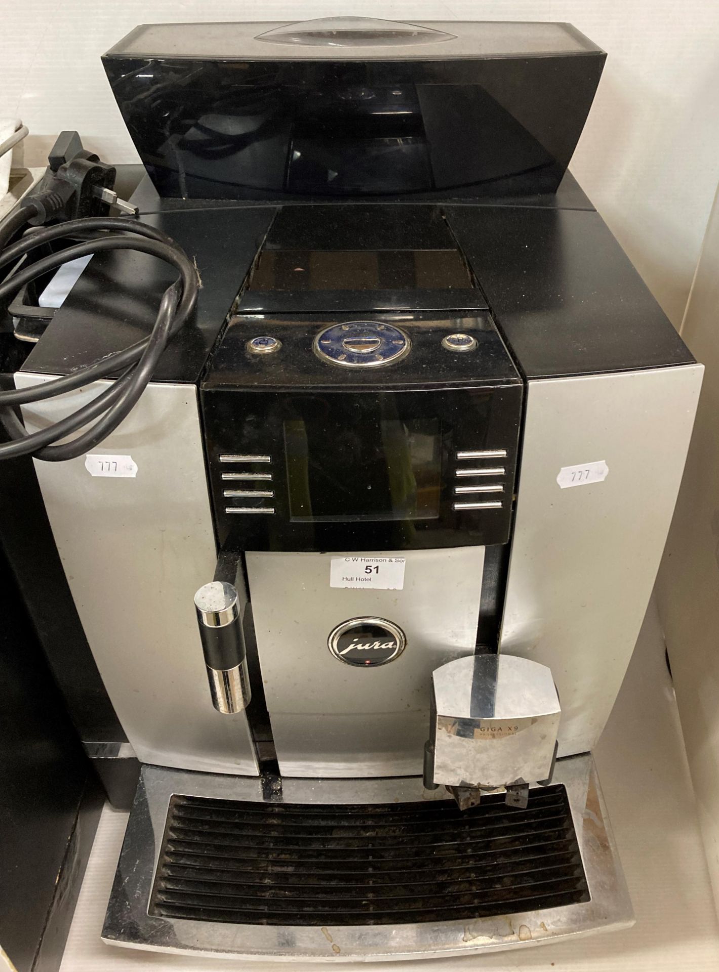 Jura GIGA X3 professional aluminium coffee machine and a Carel chilled milk dispenser (saleroom - Image 3 of 3