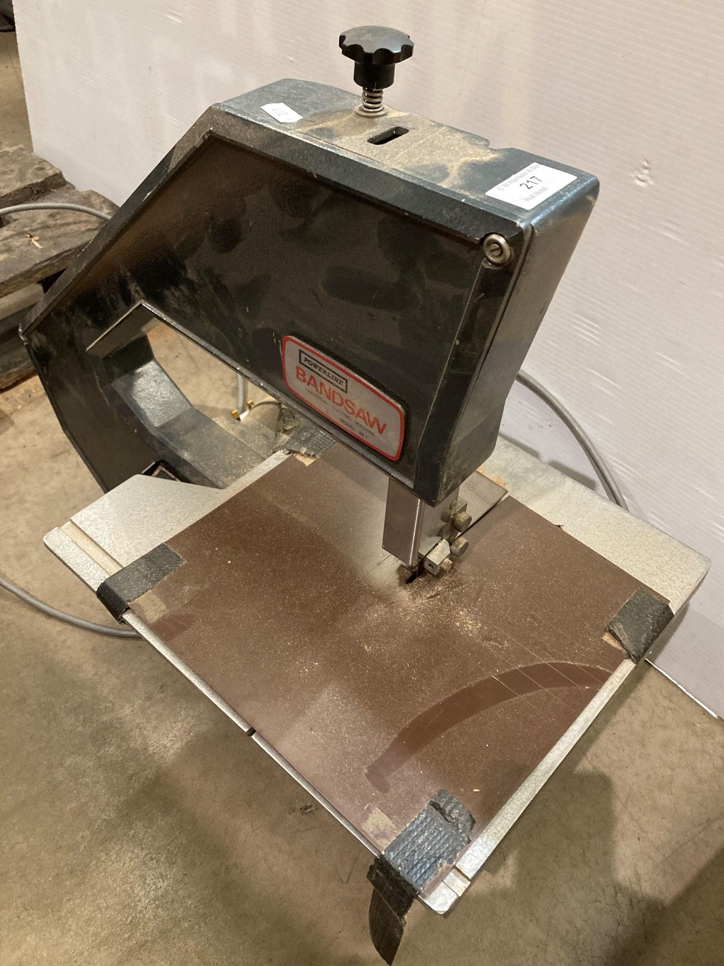 Powerline Bandsaw model: BK1 table-top band saw (240v) (Saleroom location: MA3) - Image 3 of 3