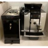 Jura GIGA X3 professional aluminium coffee machine and a Carel chilled milk dispenser (saleroom