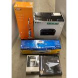 5 x assorted items - Cannon Pixma MX475 all-in-one printer, a Vax steam mop, a laminator,