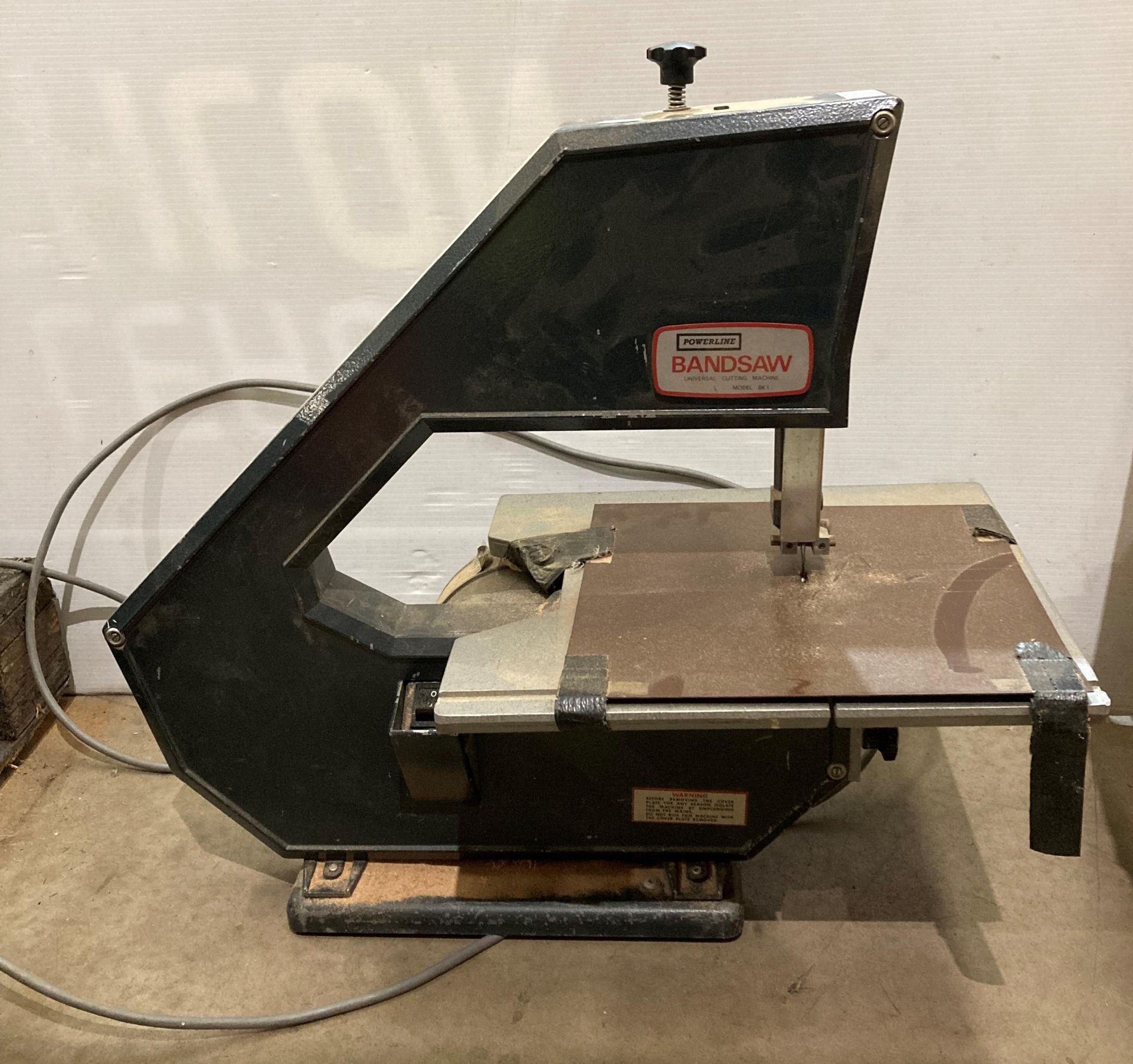 Powerline Bandsaw model: BK1 table-top band saw (240v) (Saleroom location: MA3)