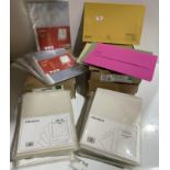 100 assorted colour foolscap document wallets,