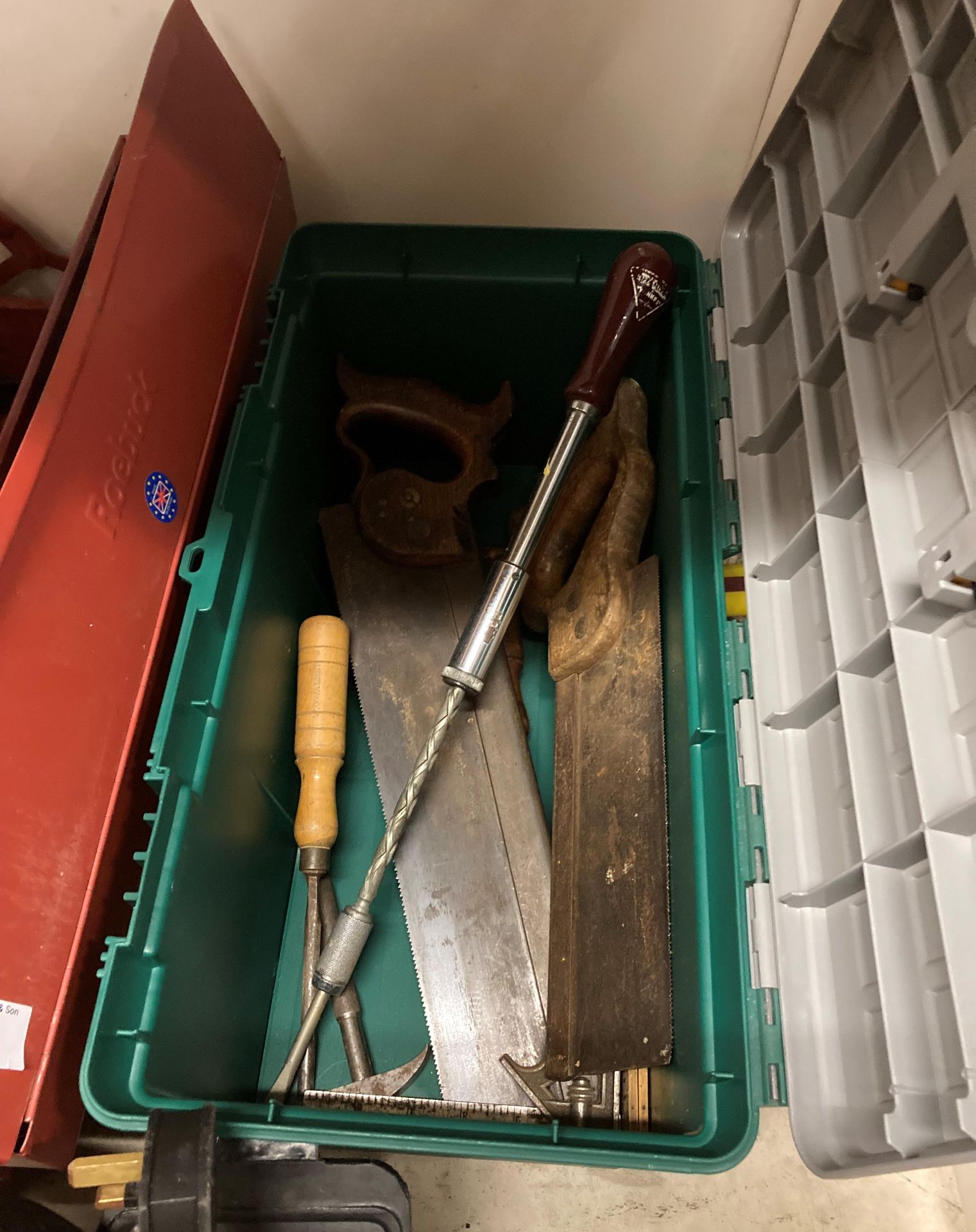 Contents to 2 x tool boxes - a Stanley Bailey No 4 wood plane, - Image 3 of 3