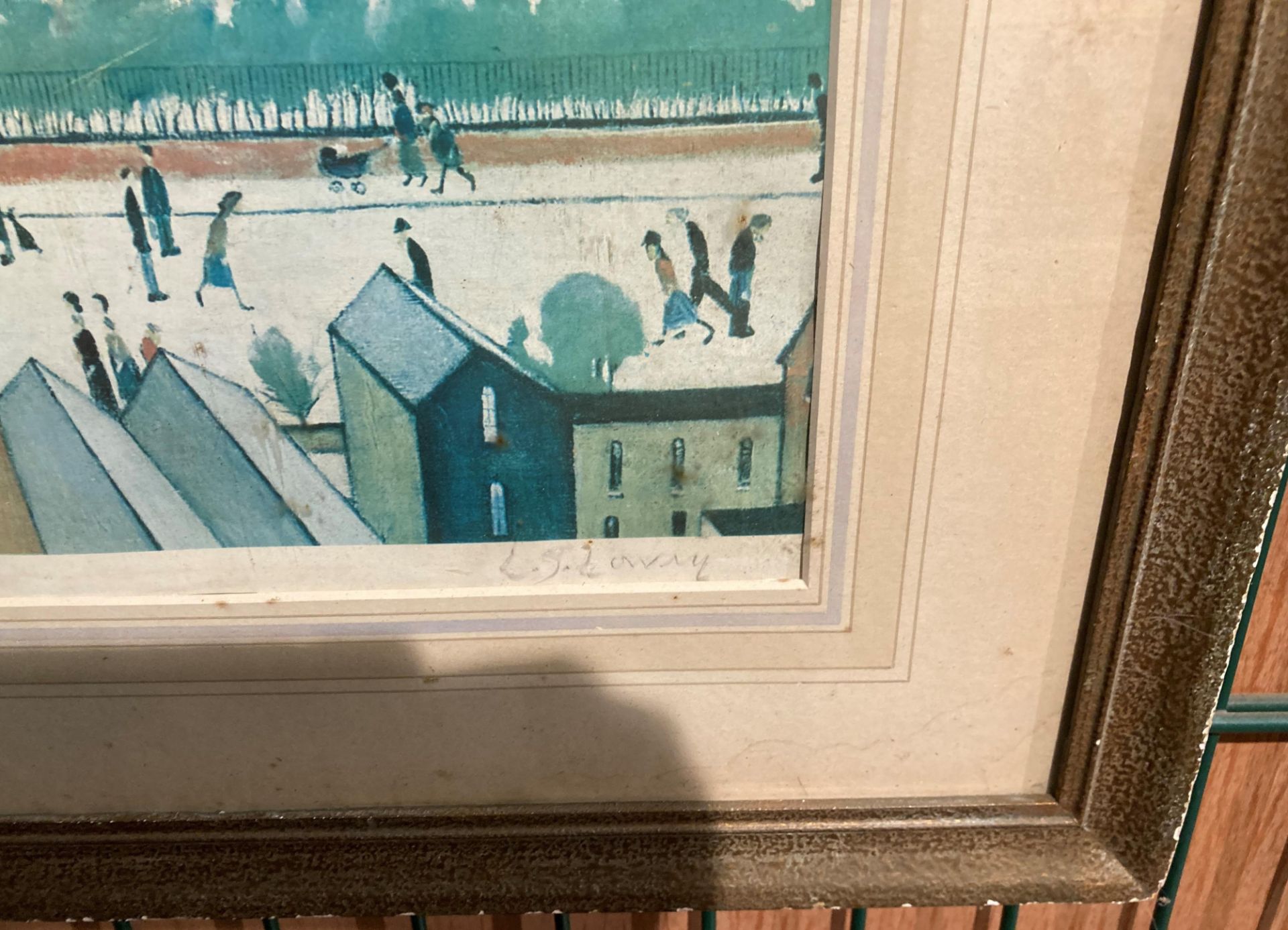† L S Lowry framed print 'Sunday Afternoon' 66cm x 46cm, - Image 4 of 5