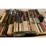 Contents to large tray - a large quantity of hard and paperback books (mainly novels),