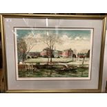 † Jeremy King (1933-2020) framed Limited Edition lithograph 'Chelsea Hospital' 45cm x 64cm,