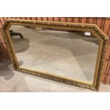 Large ornate gilt framed wall mirror,