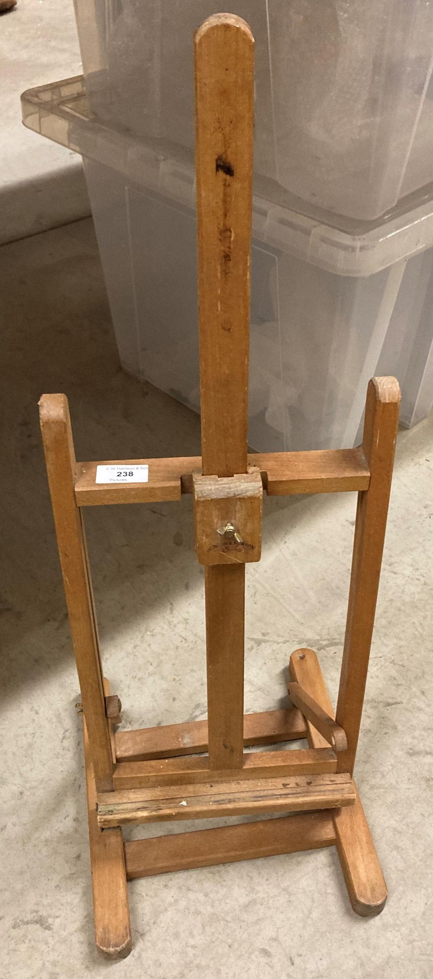 Small wooden easel,